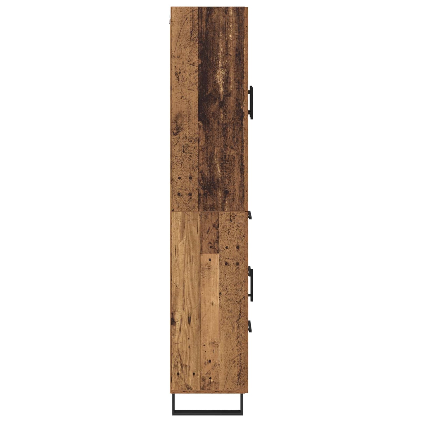 Highboard 2 stk. Gammelt træ 69,5 x 34 x 180 cm Konstrueret træ