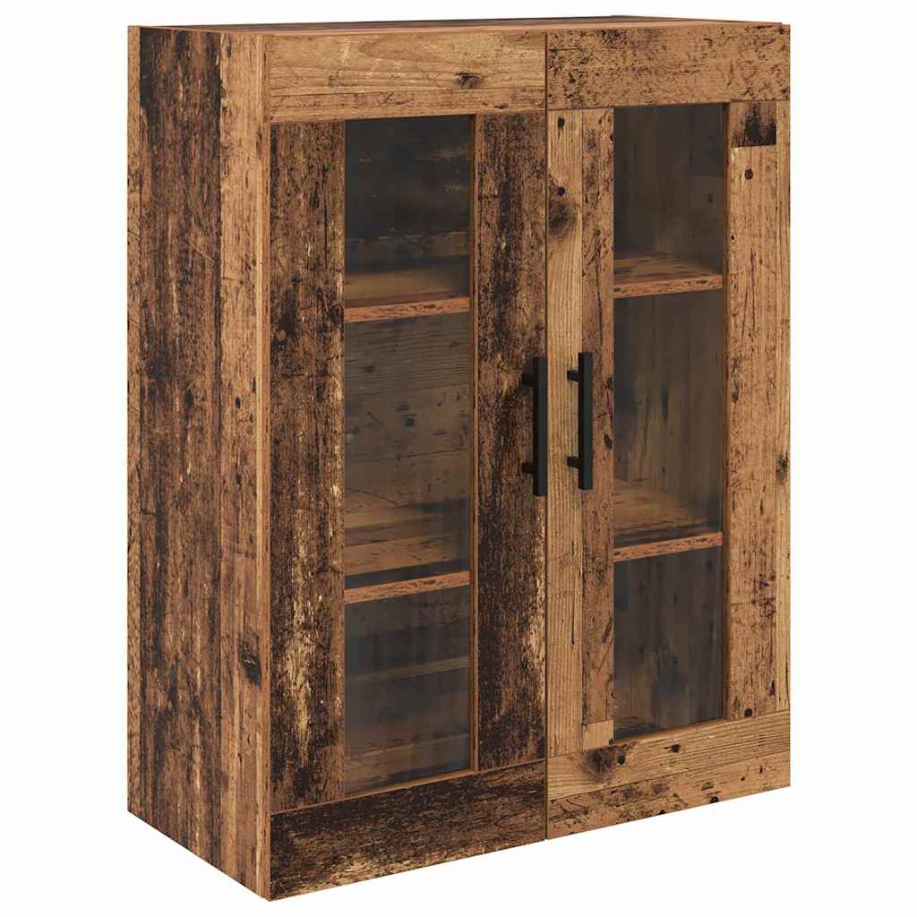 Highboard 2 stk. Gammelt træ 69,5 x 34 x 180 cm Konstrueret træ