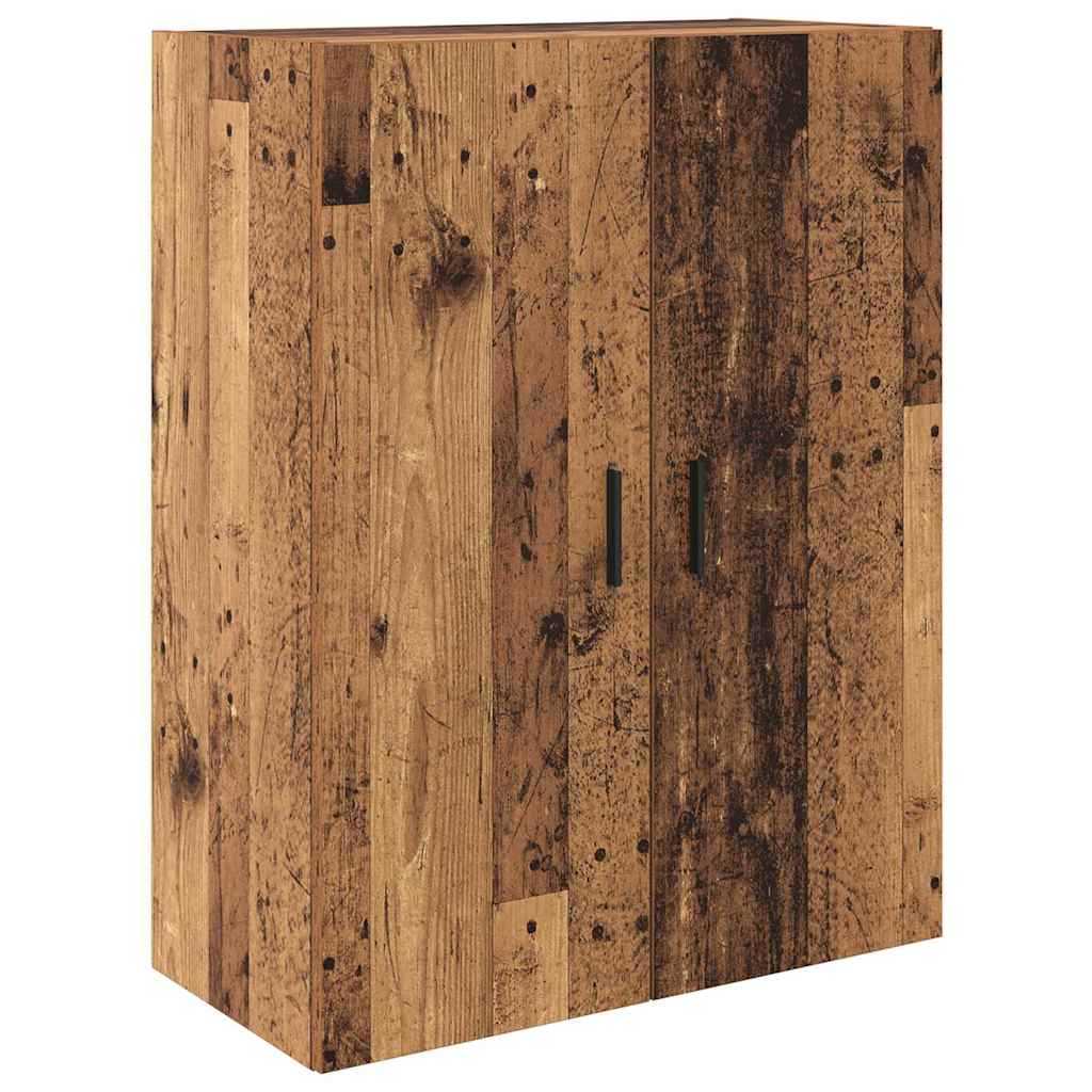 Highboard 2 stk. Gammelt træ 69,5 x 34 x 180 cm Konstrueret træ