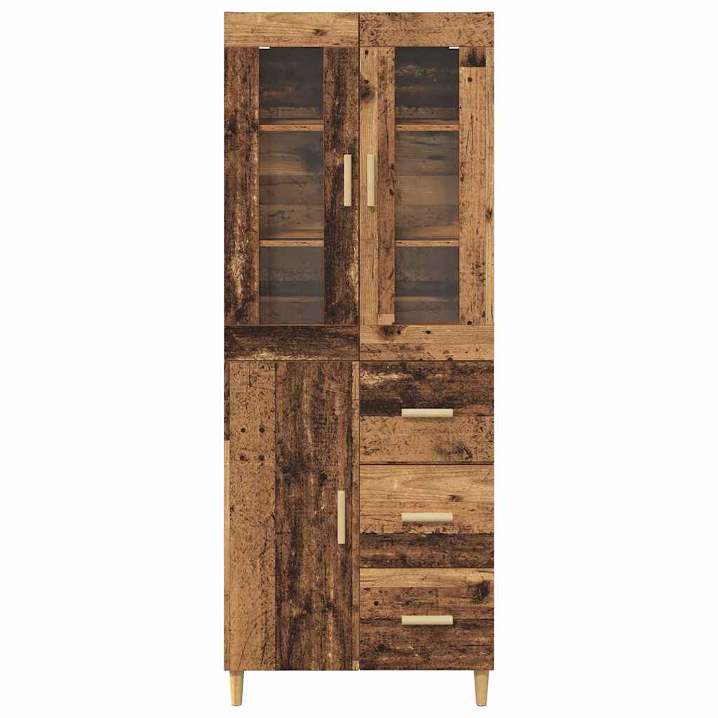 Highboard Gammelt træ 34,5 x 34 x 180 cm Konstrueret træ