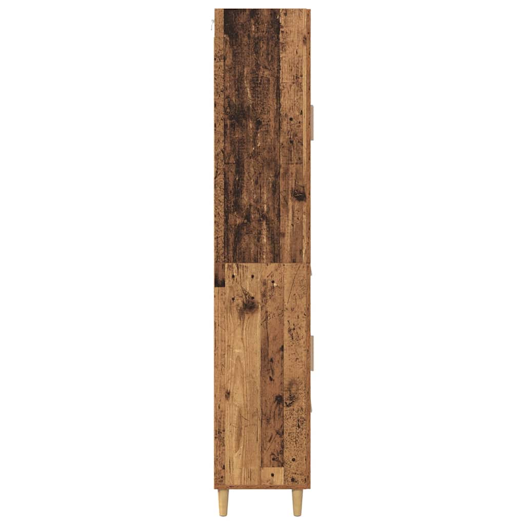 Highboard Gammelt træ 34,5 x 34 x 180 cm Konstrueret træ