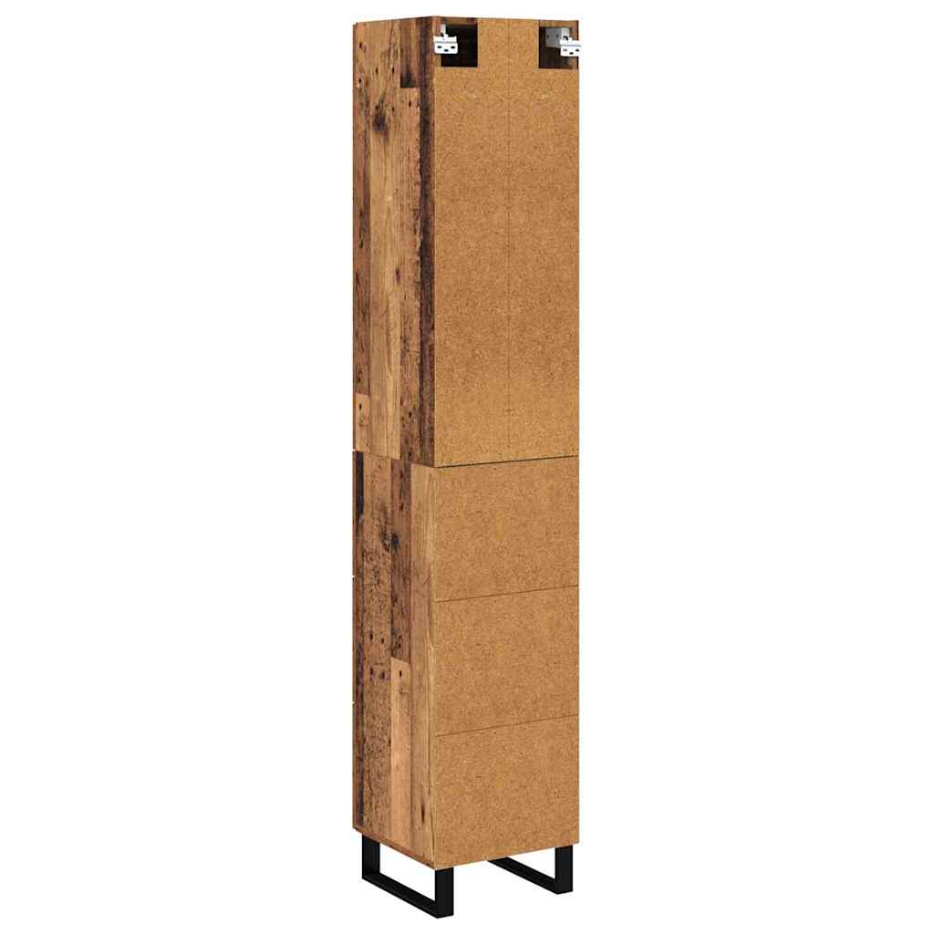 Highboard Gammelt træ 34,5 x 34 x 180 cm Konstrueret træ