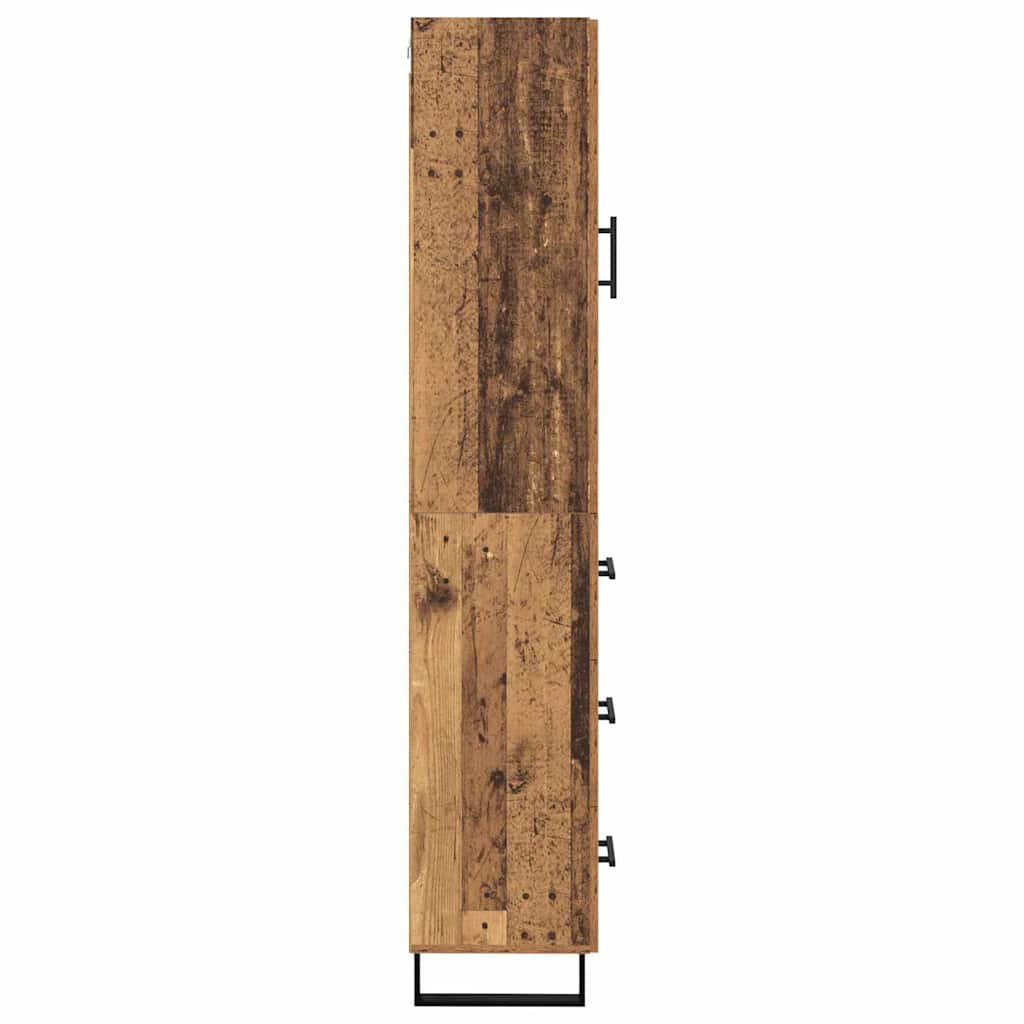 Highboard Gammelt træ 34,5 x 34 x 180 cm Konstrueret træ
