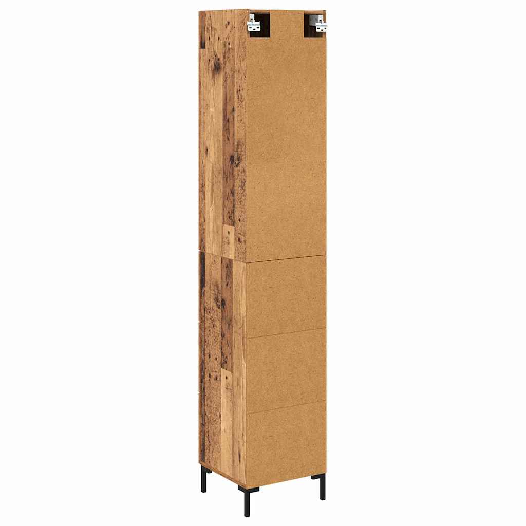 Highboard Gammelt træ 34,5 x 34 x 180 cm Konstrueret træ
