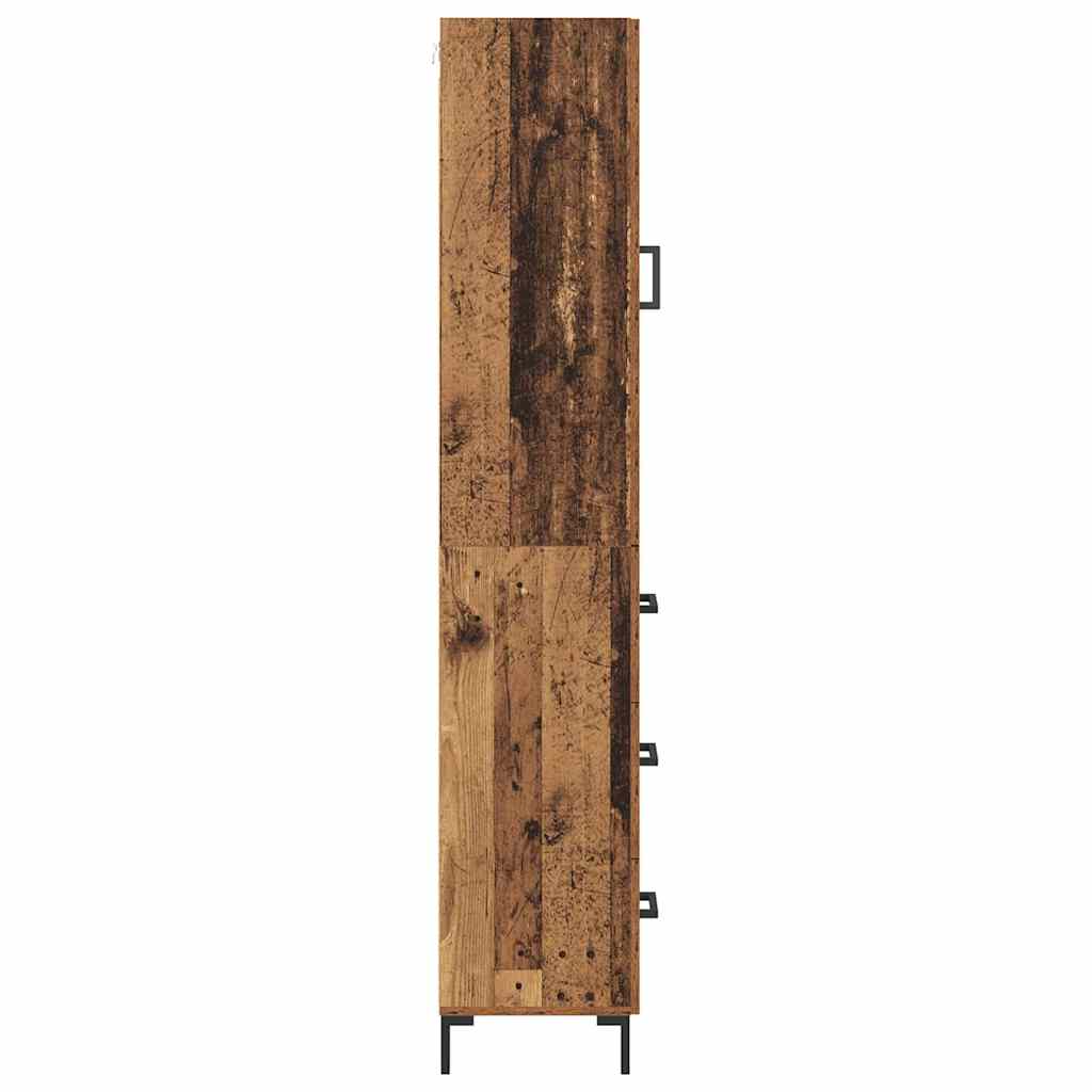 Highboard Gammelt træ 34,5 x 34 x 180 cm Konstrueret træ
