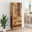 Highboard 2 stk. Gammelt træ 69,5 x 34 x 180 cm Konstrueret træ