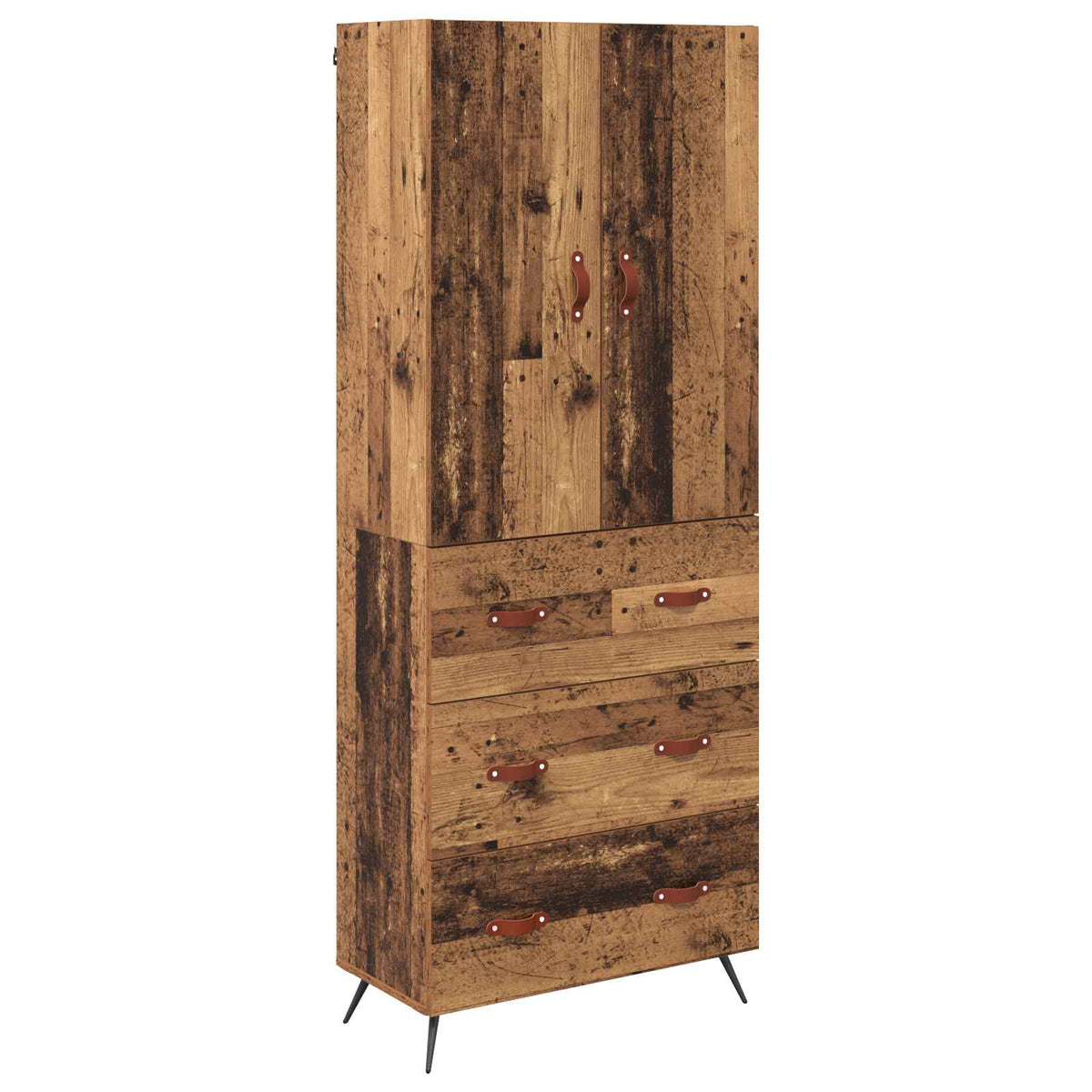 Highboard Gammelt træ 69,5 x 34 x 180 cm Konstrueret træ