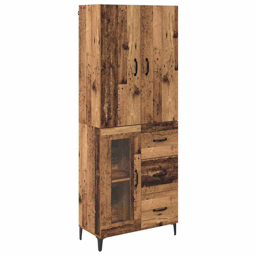 Highboard Gammelt træ 69,5 x 34 x 180 cm Konstrueret træ