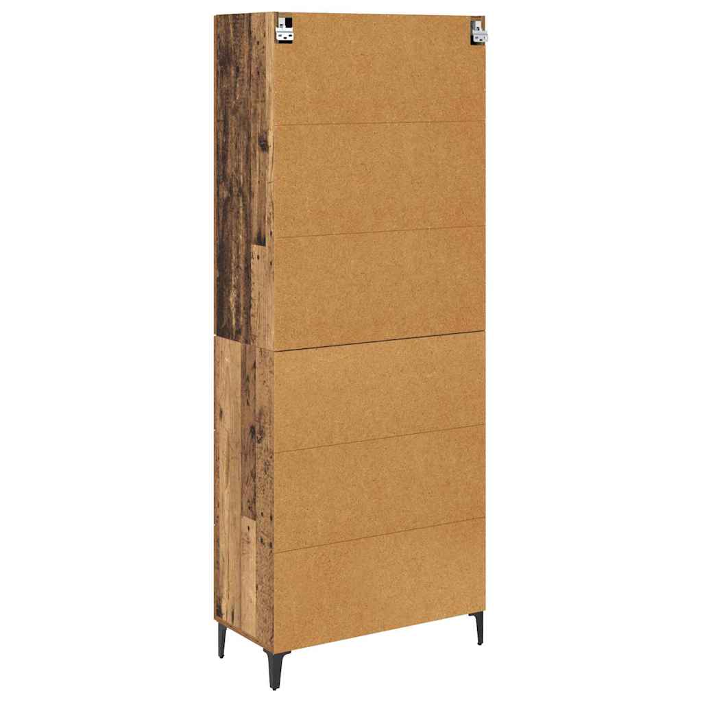 Highboard Gammelt træ 69,5 x 34 x 180 cm Konstrueret træ