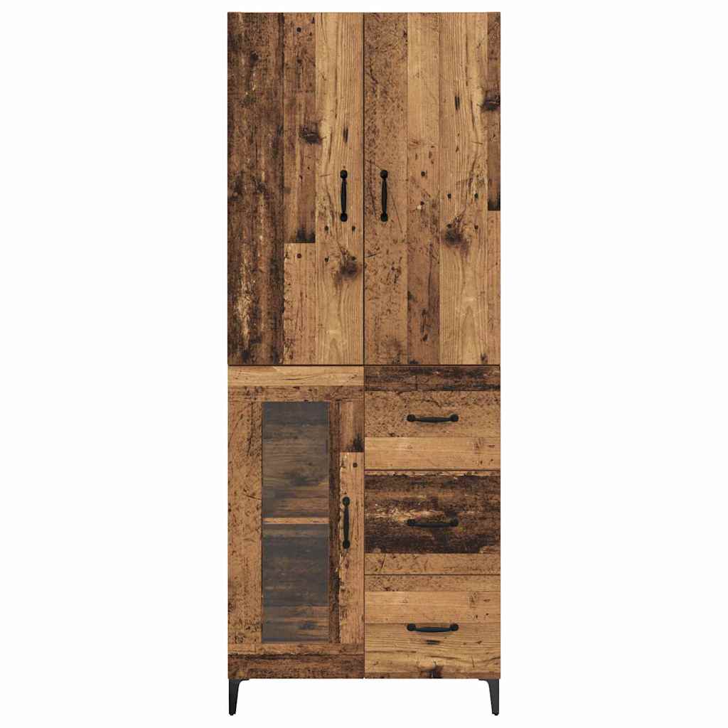 Highboard Gammelt træ 69,5 x 34 x 180 cm Konstrueret træ