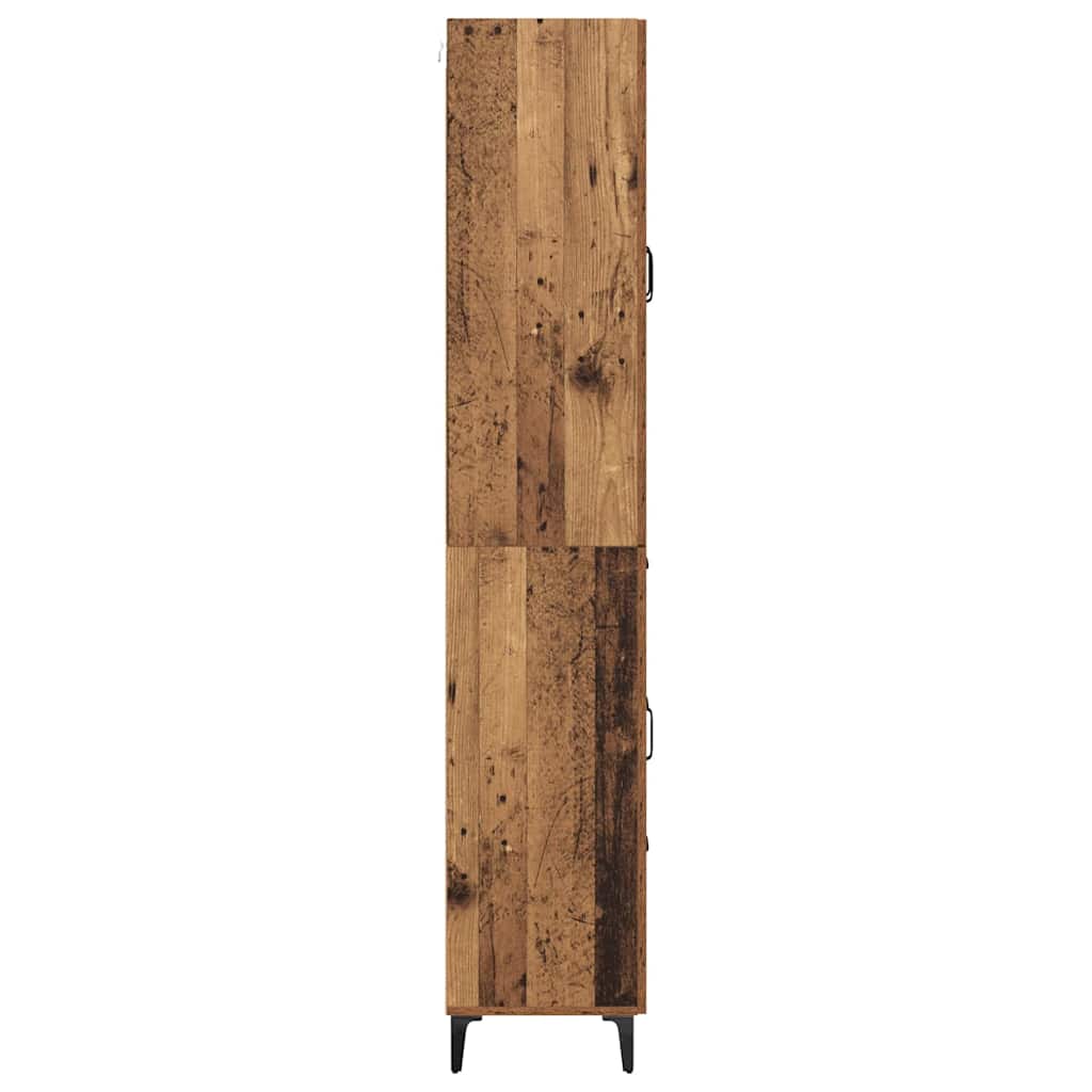 Highboard Gammelt træ 69,5 x 34 x 180 cm Konstrueret træ