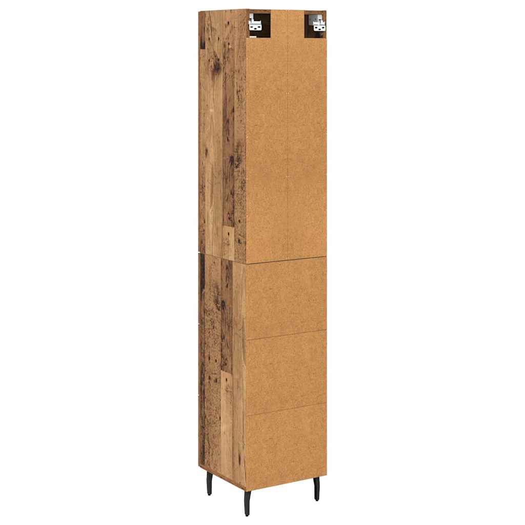 Highboard Gammelt træ 34,5 x 34 x 180 cm Konstrueret træ