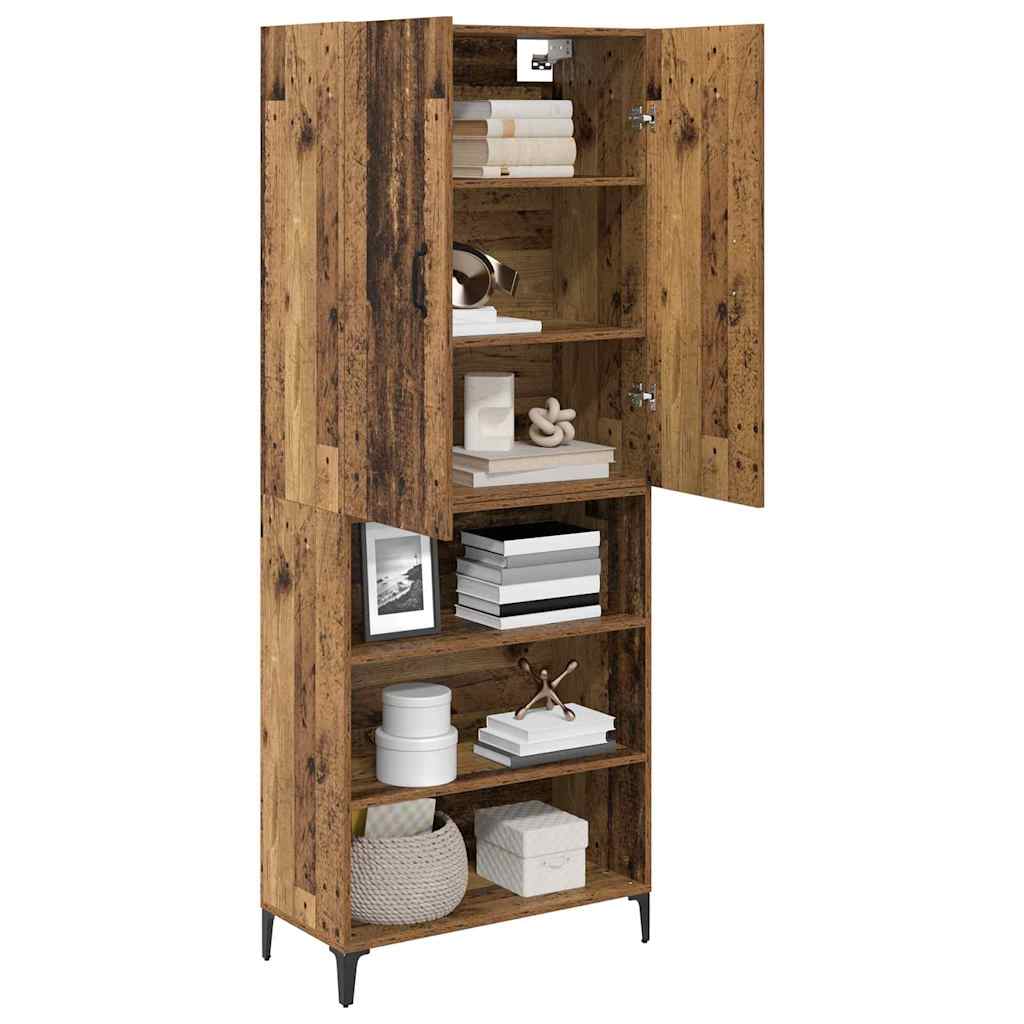 Highboard Gammelt træ 69,5 x 34 x 180 cm Konstrueret træ