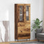 Highboard 2 stk. Gammelt træ 69,5 x 34 x 180 cm Konstrueret træ