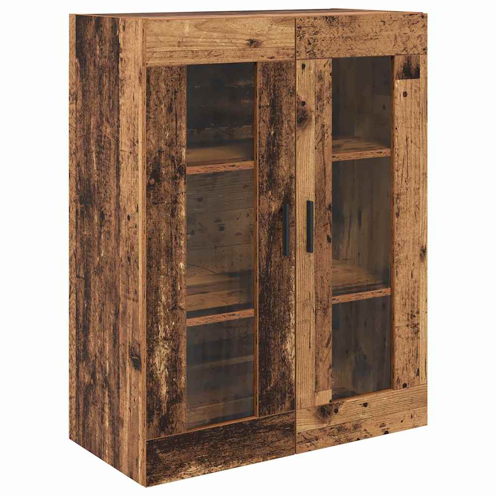 Highboard 2 stk. Gammelt træ 69,5 x 34 x 180 cm Konstrueret træ