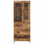 Highboard 2 stk. Gammelt træ 69,5 x 34 x 180 cm Konstrueret træ