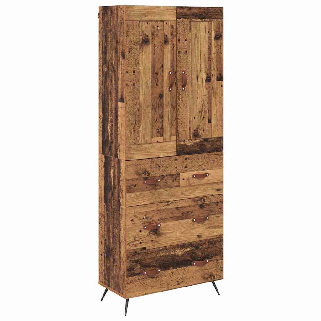 Highboard Gammelt træ 69,5 x 34 x 180 cm Konstrueret træ
