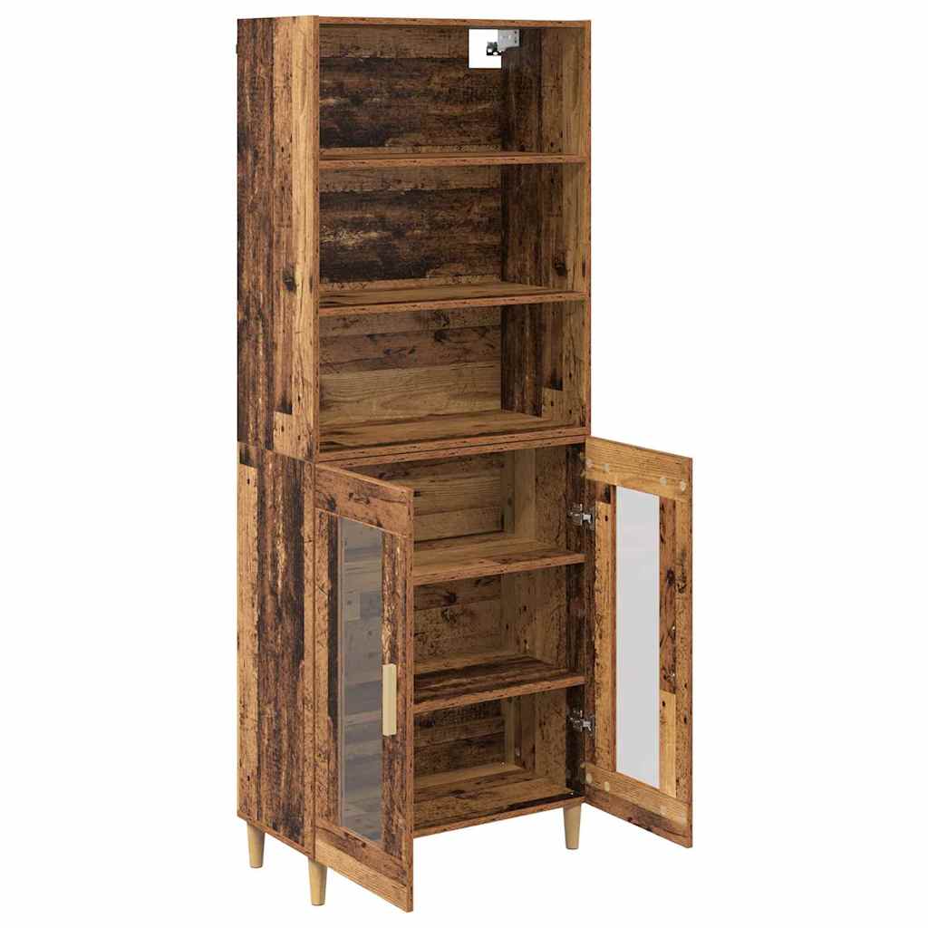 Highboard Gammelt træ 69,5 x 32,5 x 180 cm Konstrueret træ