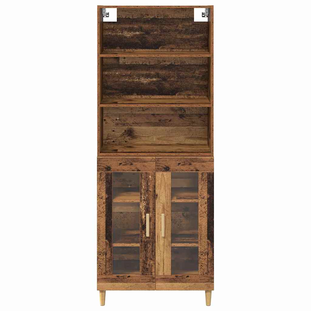 Highboard Gammelt træ 69,5 x 32,5 x 180 cm Konstrueret træ
