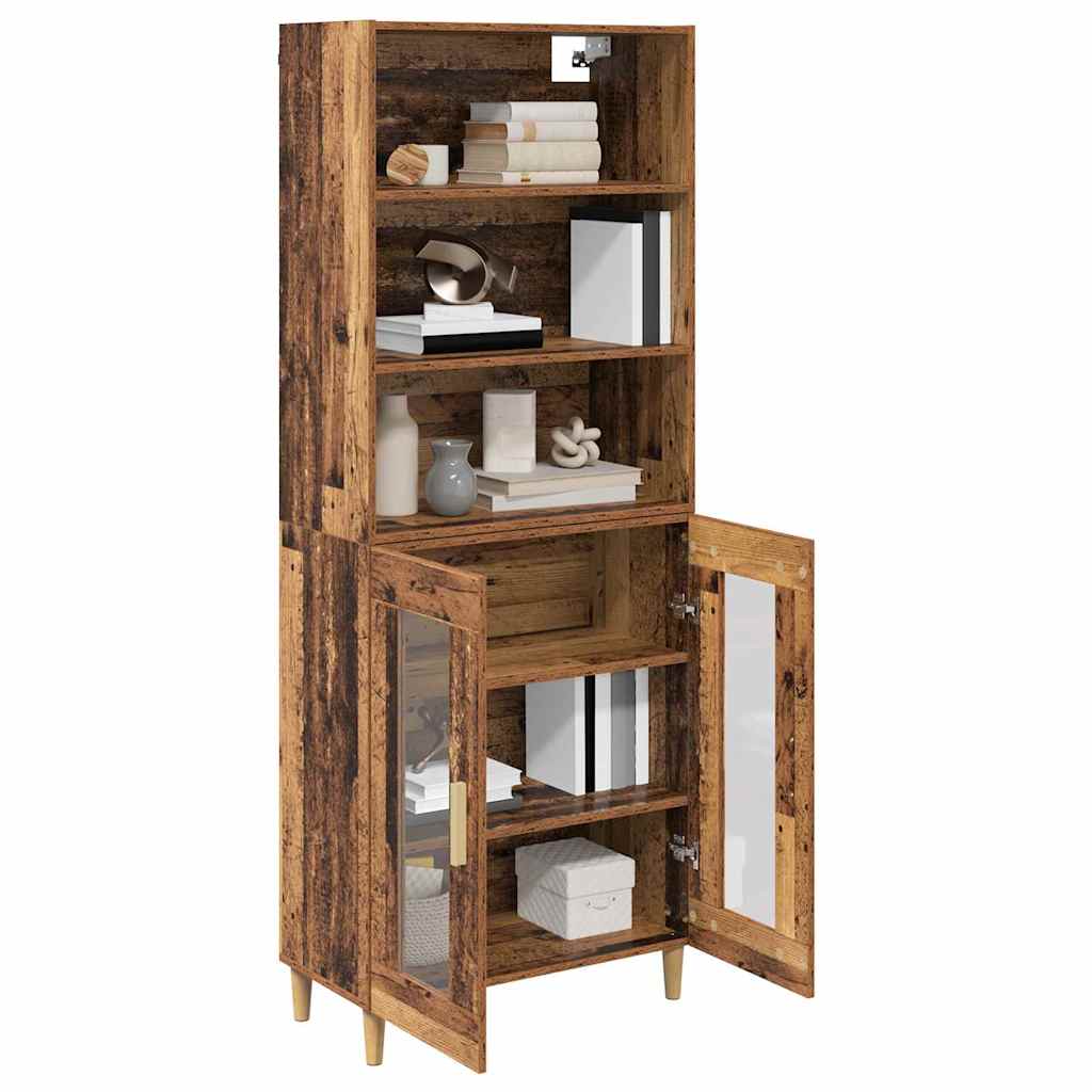 Highboard Gammelt træ 69,5 x 32,5 x 180 cm Konstrueret træ