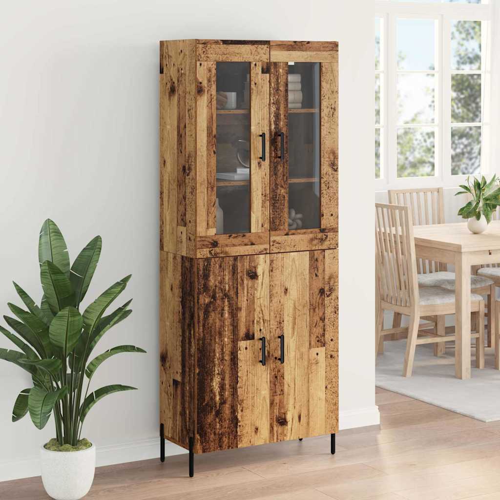 Highboard Gammelt træ 69,5 x 34 x 180 cm Konstrueret træ
