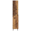 Highboard 2 stk. Gammelt træ 69,5 x 32,5 x 180 cm