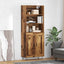 Highboard 2 stk. Gammelt træ 69,5 x 34 x 180 cm
