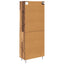 Highboard 2 stk. Gammelt træ 69,5 x 34 x 180 cm