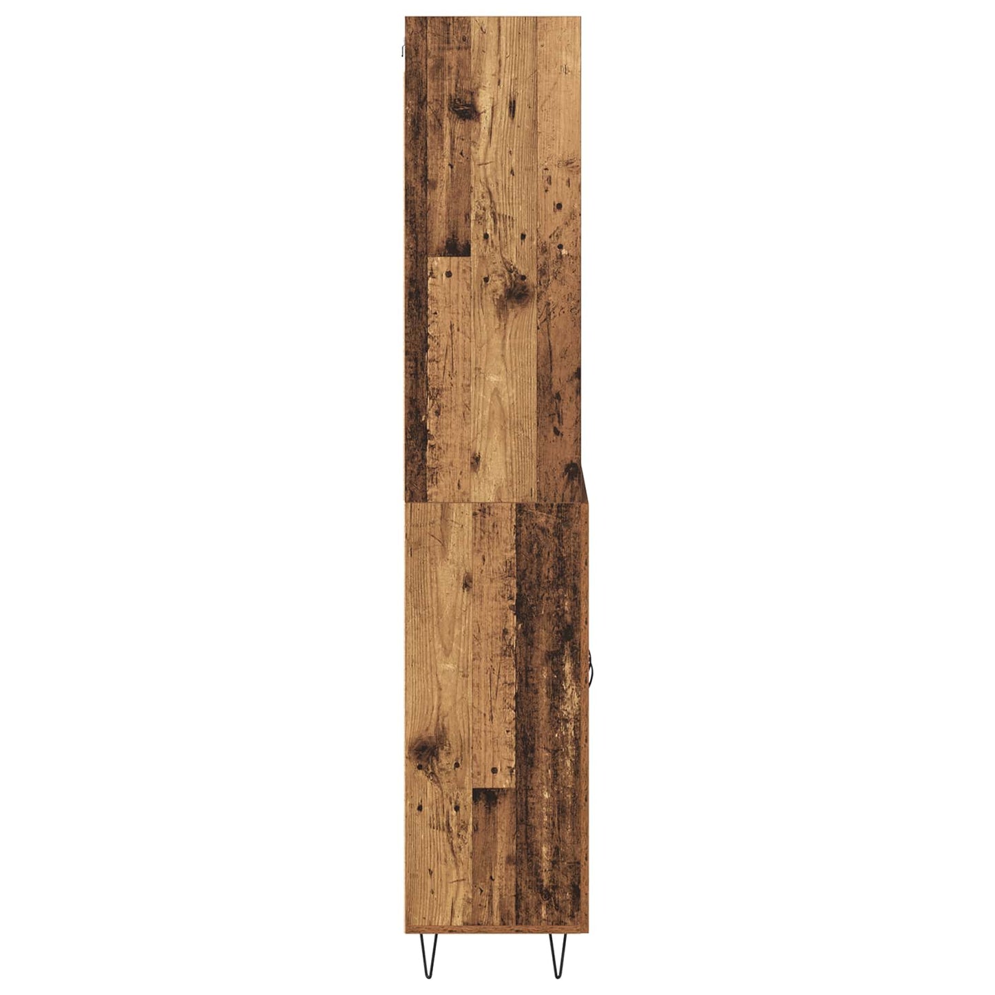 Highboard 2 stk. Gammelt træ 69,5 x 34 x 180 cm