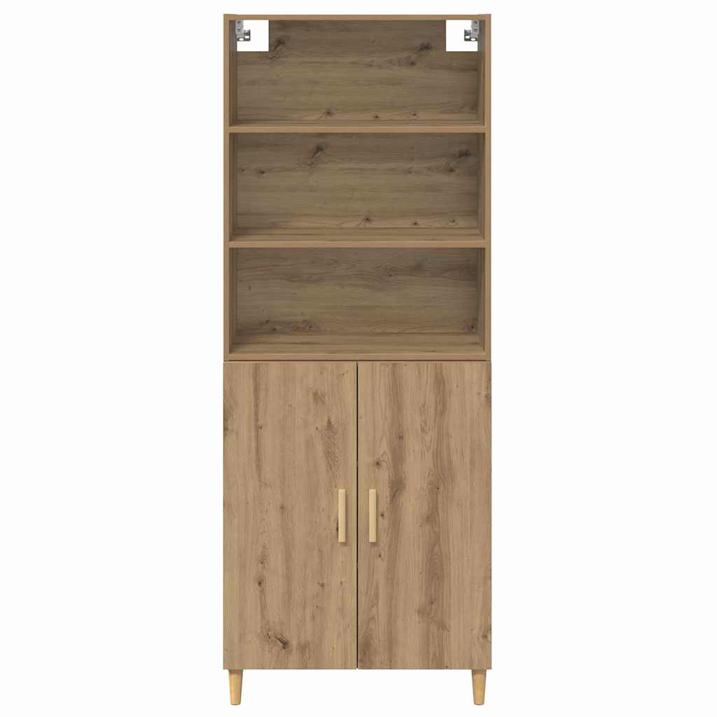 Highboard Artisan Egetræ 69,5 x 32,5 x 180 cm Konstrueret træ