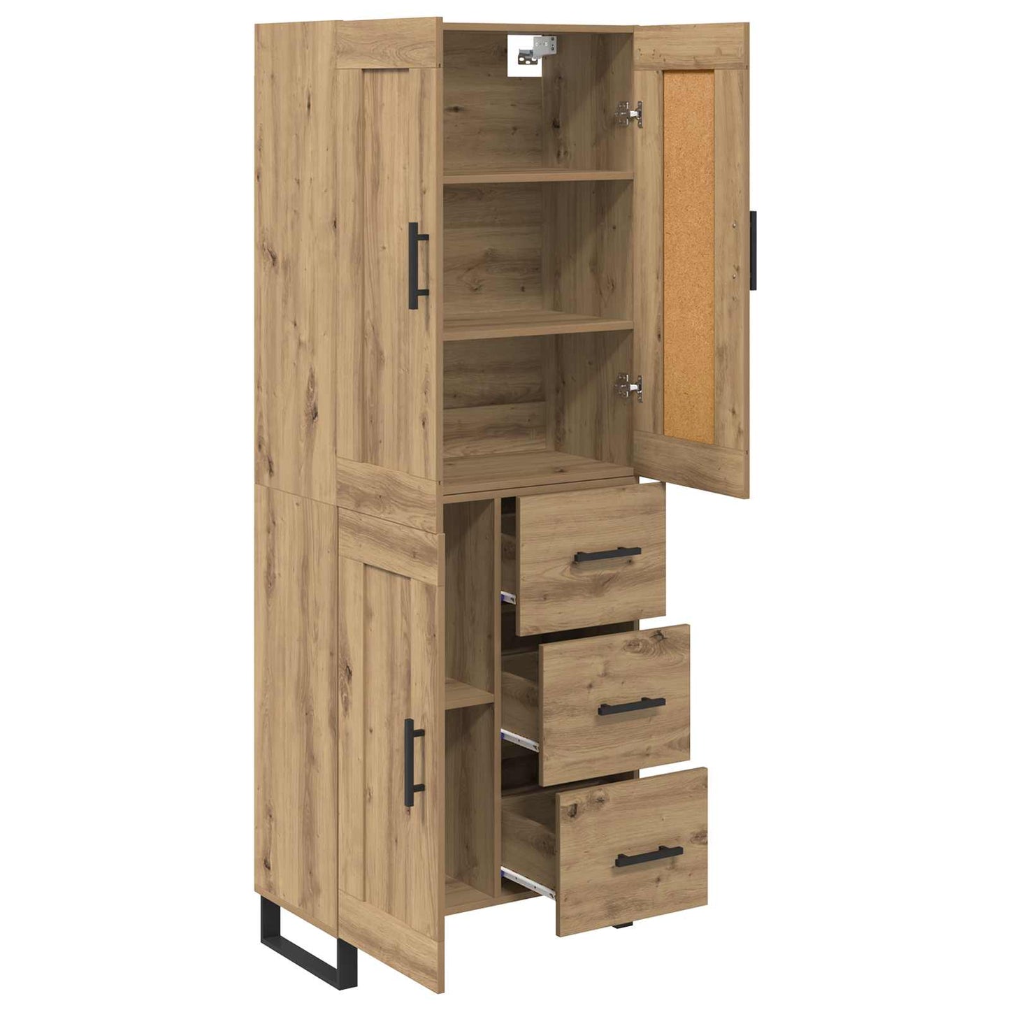 Highboard 2 stk. Artisan Egetræ 69,5 x 34 x 180 cm
