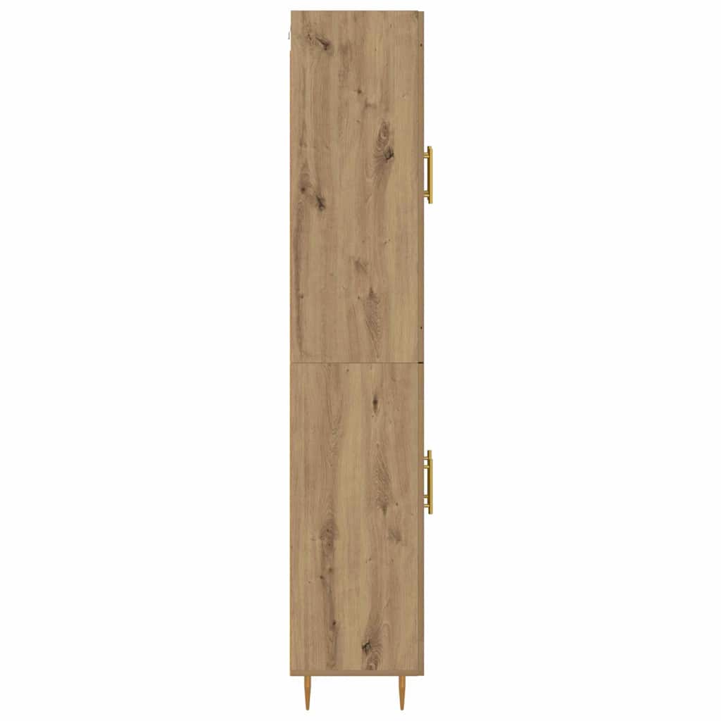 Highboard Artisan Egetræ 69,5 x 34 x 180 cm Konstrueret træ