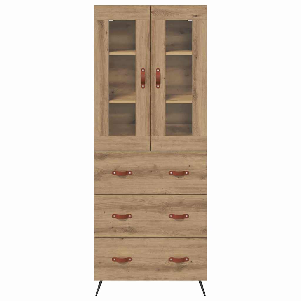 Højskab med hylde 2 stk. Artisan Egetræ 69,5 x 34 x 180 cm