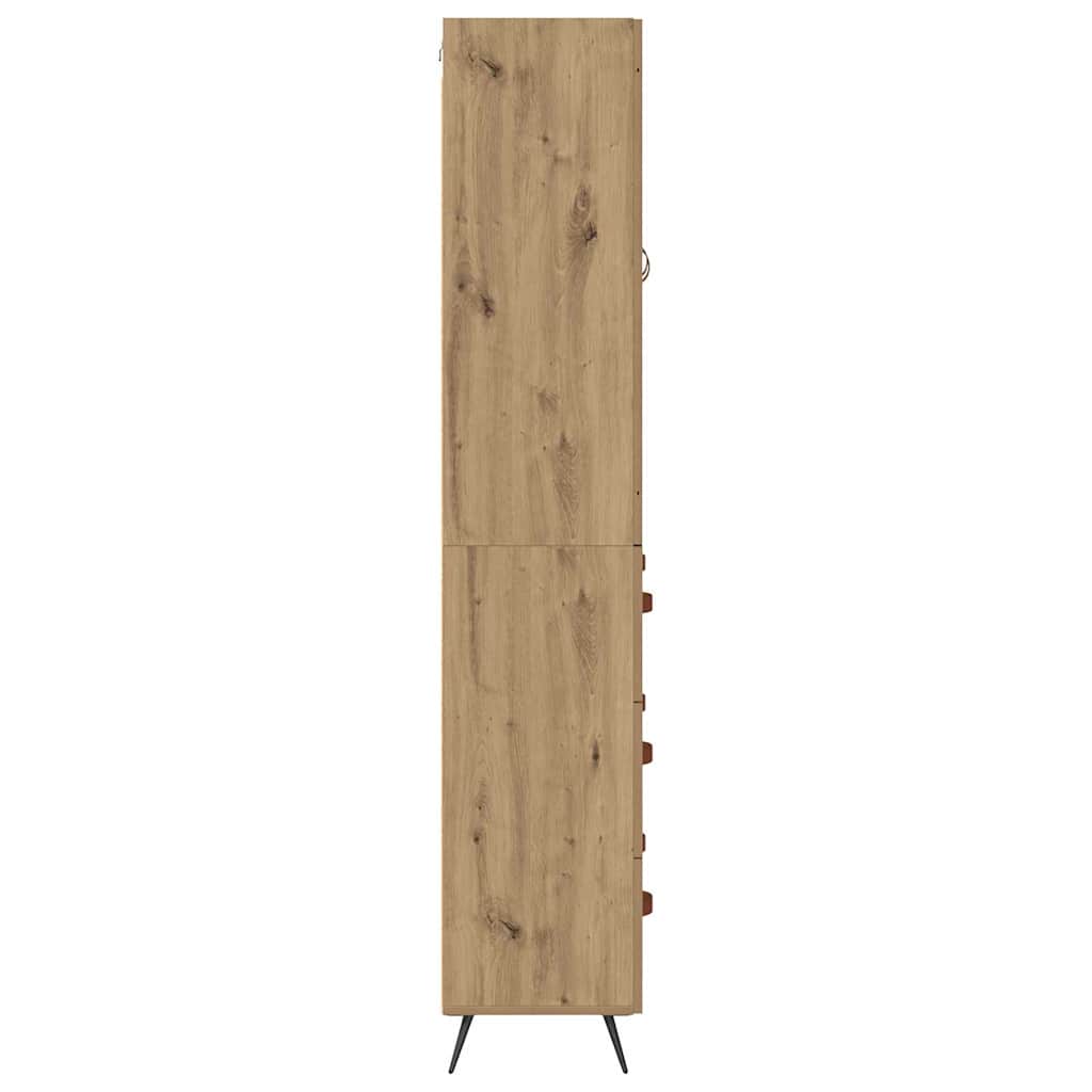 Højskab med hylde 2 stk. Artisan Egetræ 69,5 x 34 x 180 cm