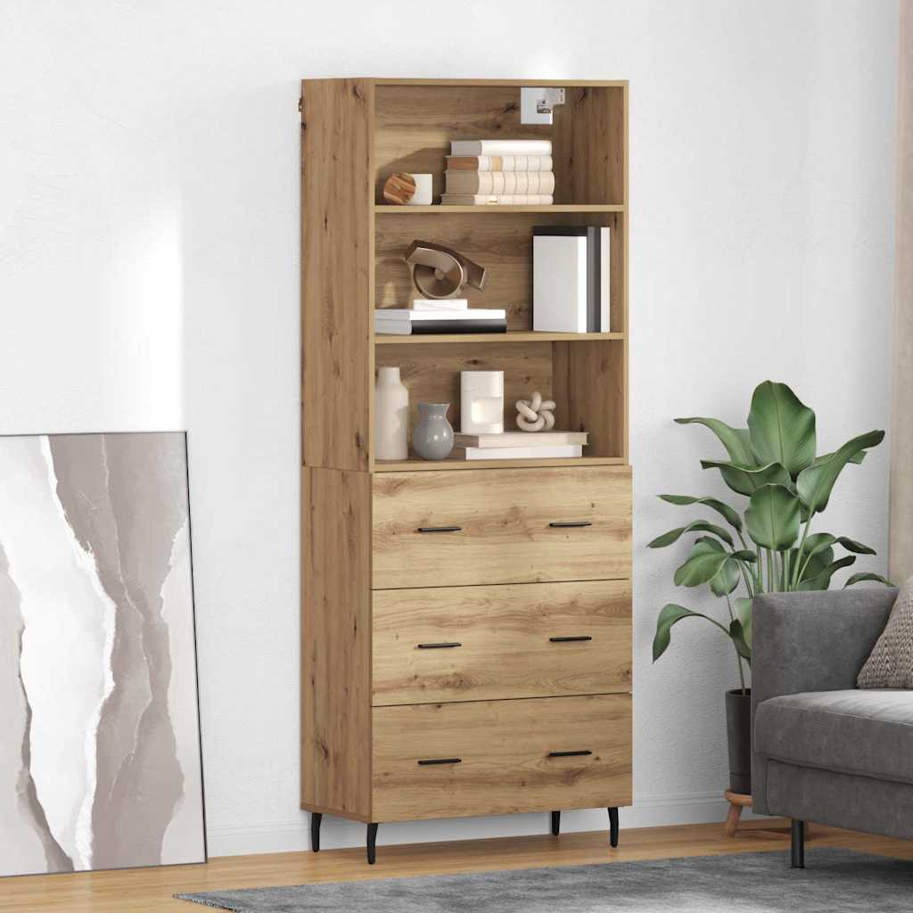Highboard 2 stk. Artisan Egetræ 69,5 x 32,5 x 180 cm