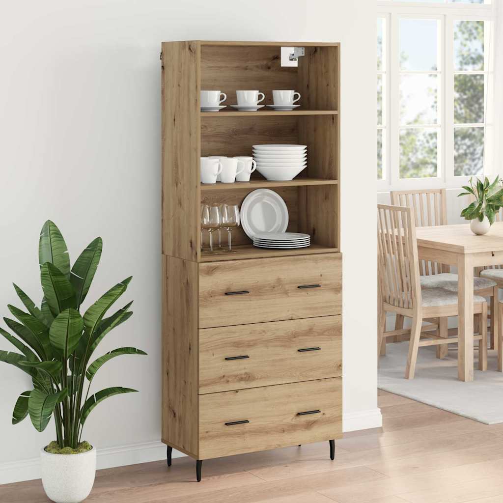 Highboard 2 stk. Artisan Egetræ 69,5 x 32,5 x 180 cm