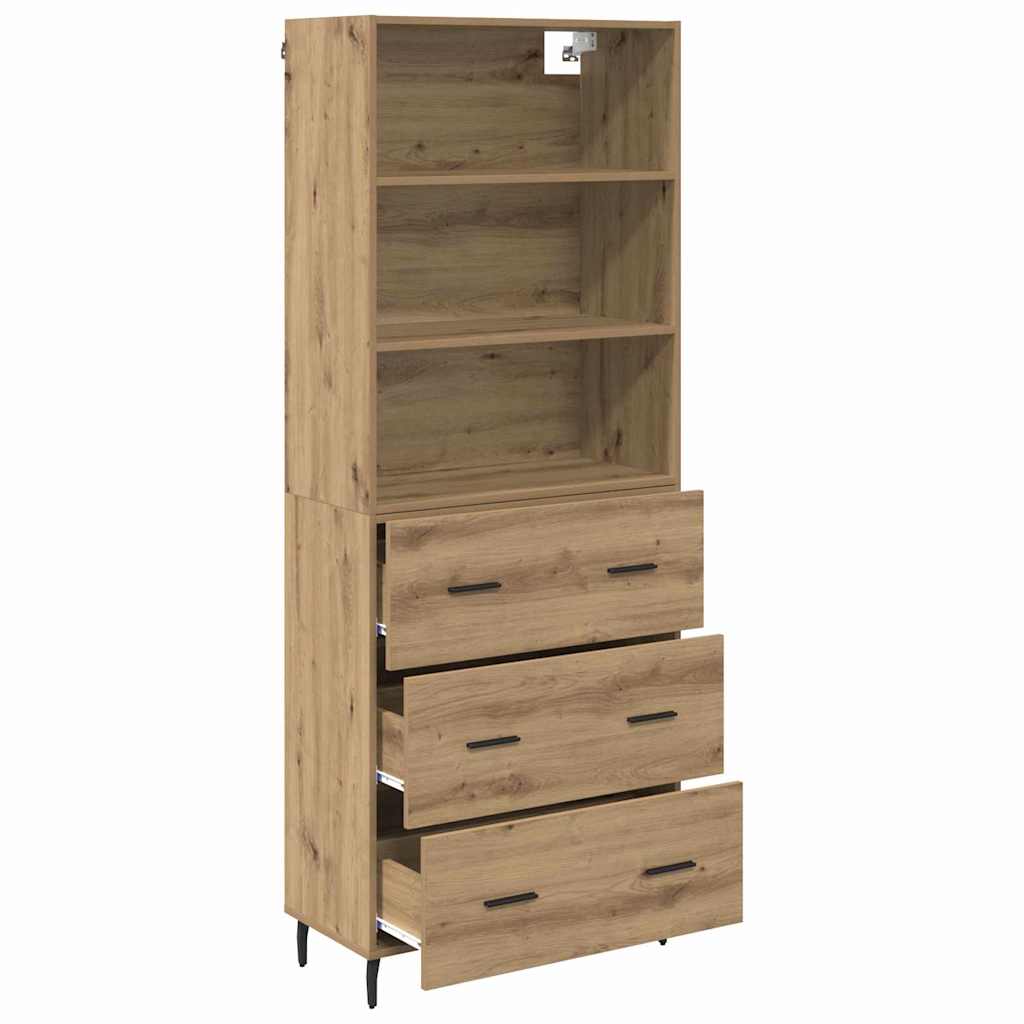 Highboard 2 stk. Artisan Egetræ 69,5 x 32,5 x 180 cm