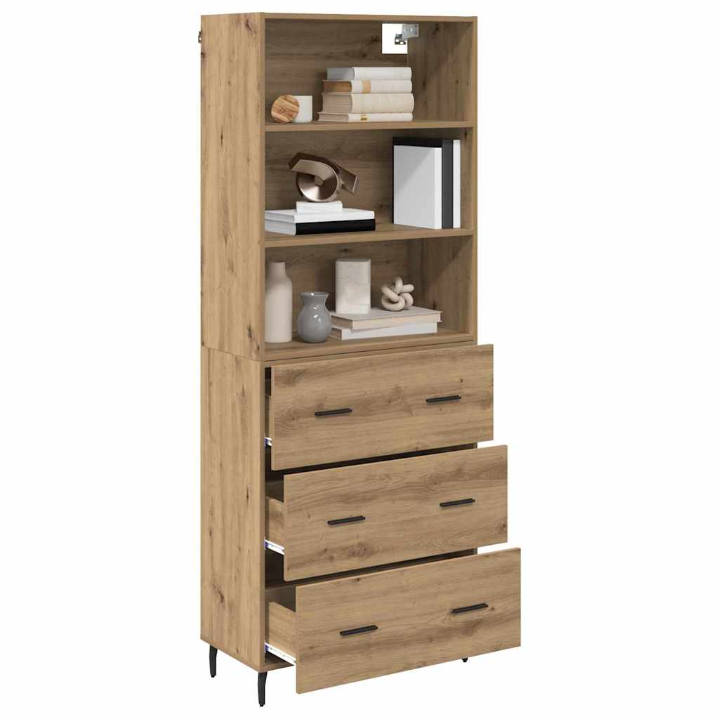 Highboard 2 stk. Artisan Egetræ 69,5 x 32,5 x 180 cm