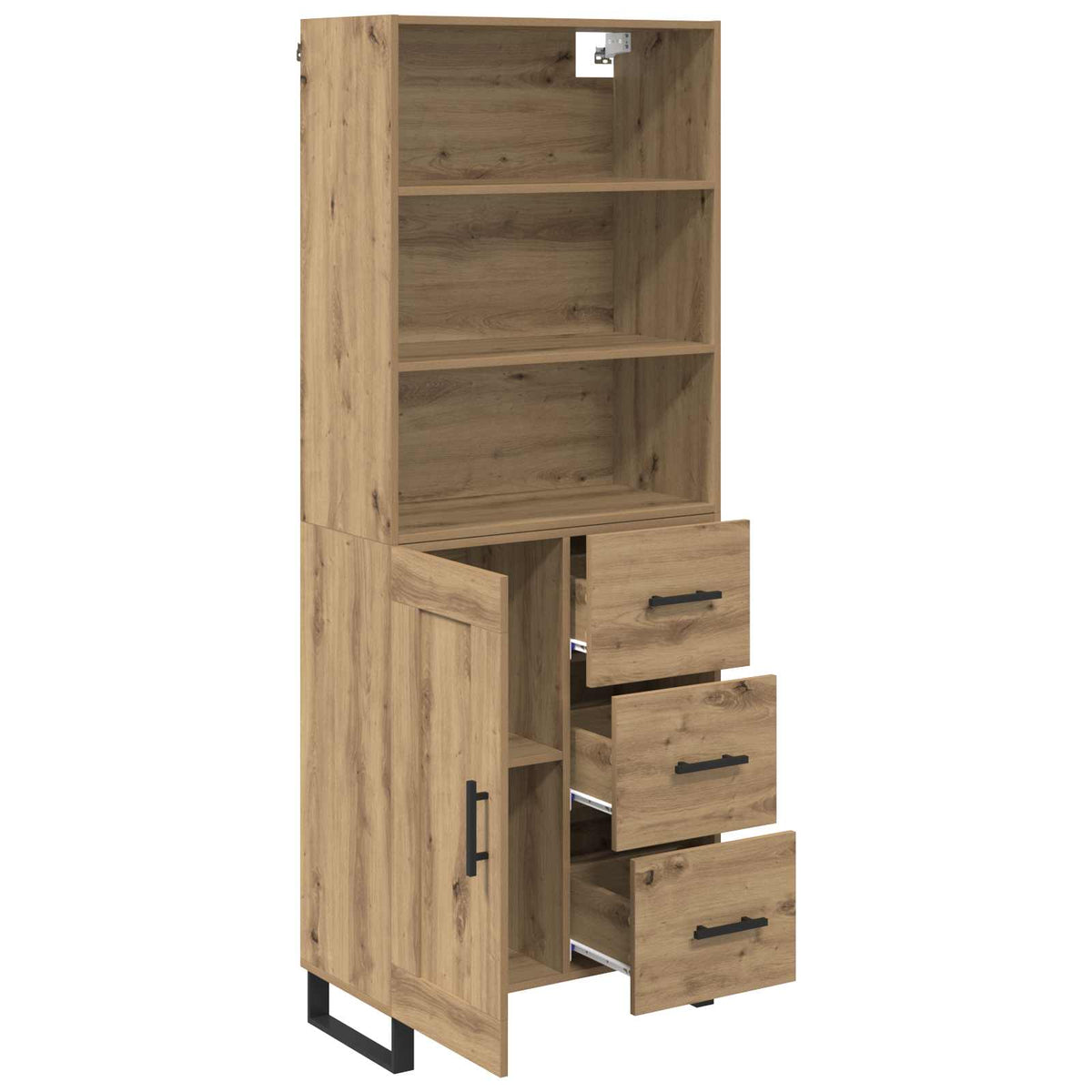 Highboard 2 stk. Artisan Egetræ 69,5 x 34 x 180 cm