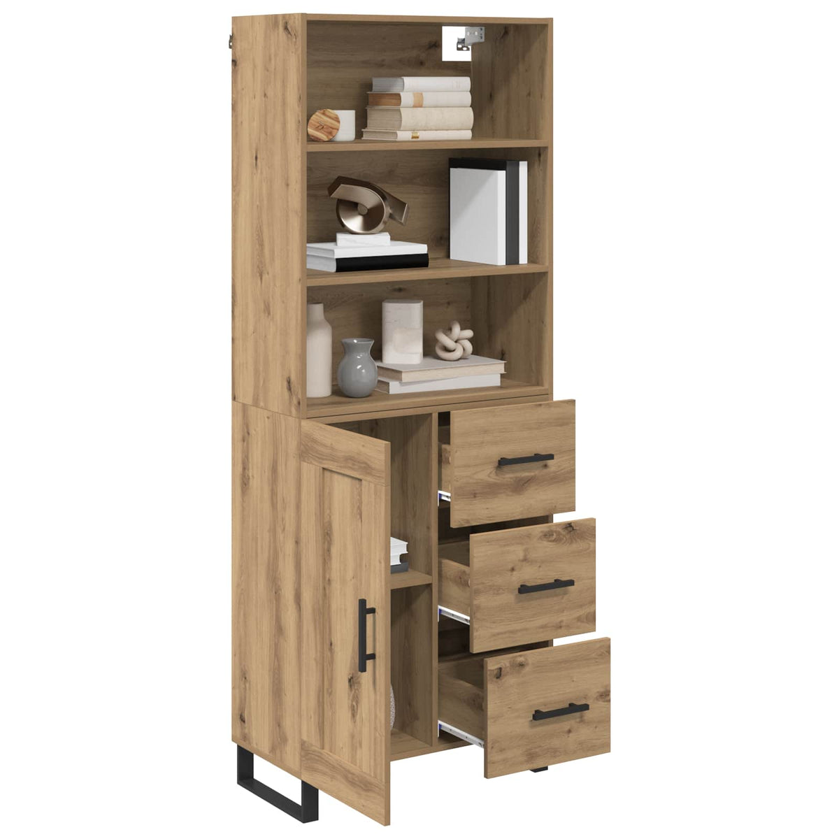 Highboard 2 stk. Artisan Egetræ 69,5 x 34 x 180 cm