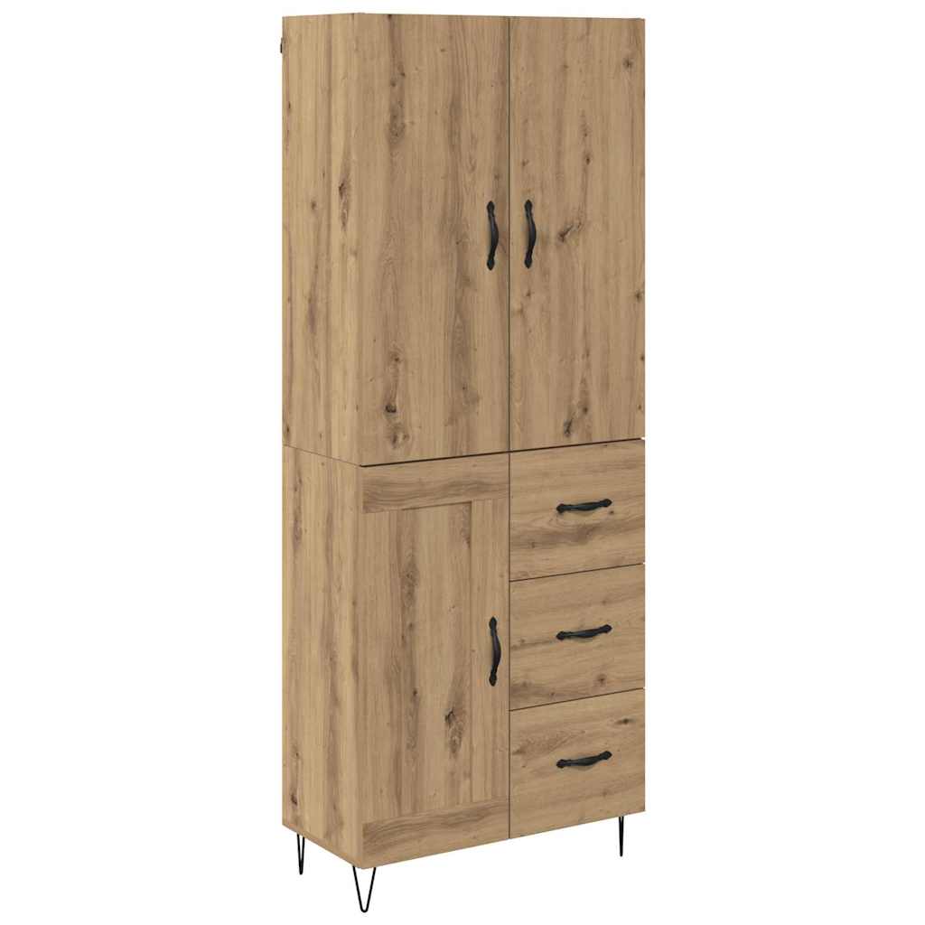 Highboard 2 stk. Artisan Egetræ 69,5 x 34 x 180 cm