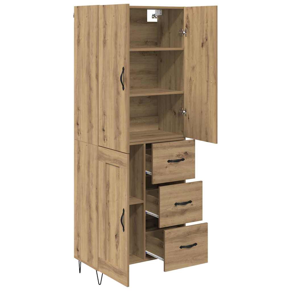 Highboard 2 stk. Artisan Egetræ 69,5 x 34 x 180 cm