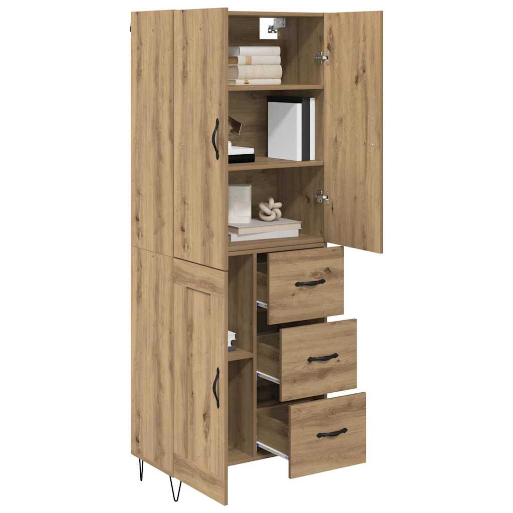 Highboard 2 stk. Artisan Egetræ 69,5 x 34 x 180 cm