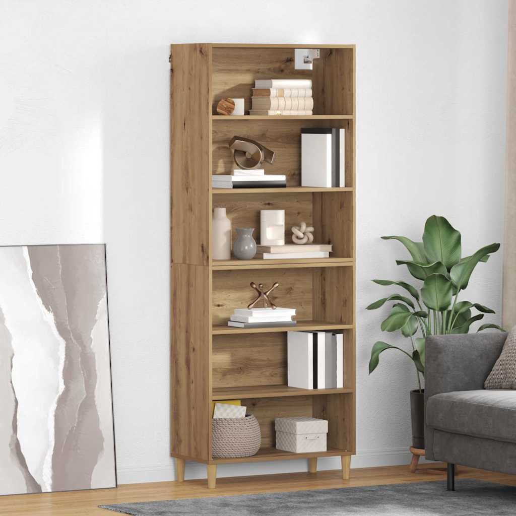 Highboard Artisan Egetræ 69,5 x 32,5 x 180 cm Konstrueret træ