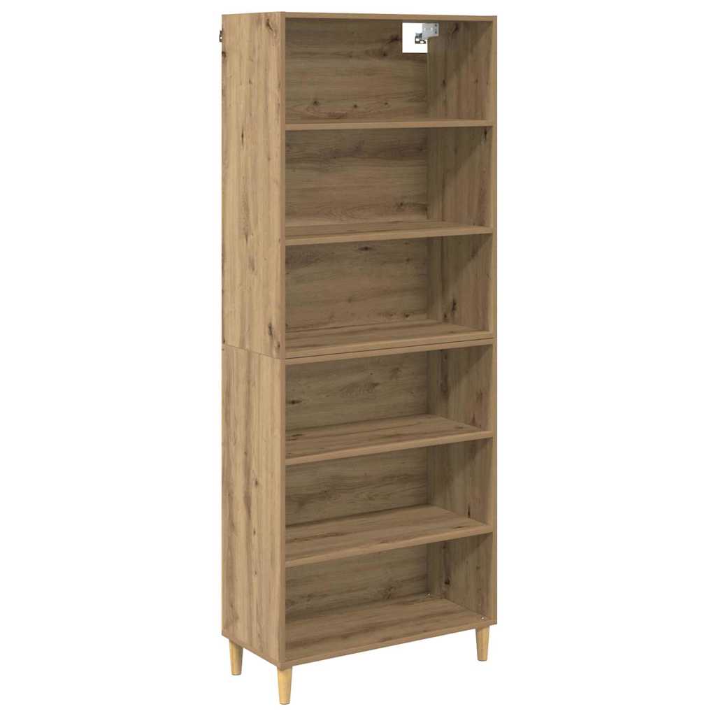 Highboard Artisan Egetræ 69,5 x 32,5 x 180 cm Konstrueret træ