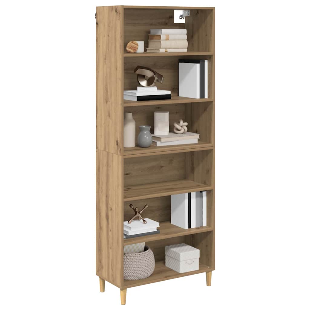 Highboard Artisan Egetræ 69,5 x 32,5 x 180 cm Konstrueret træ