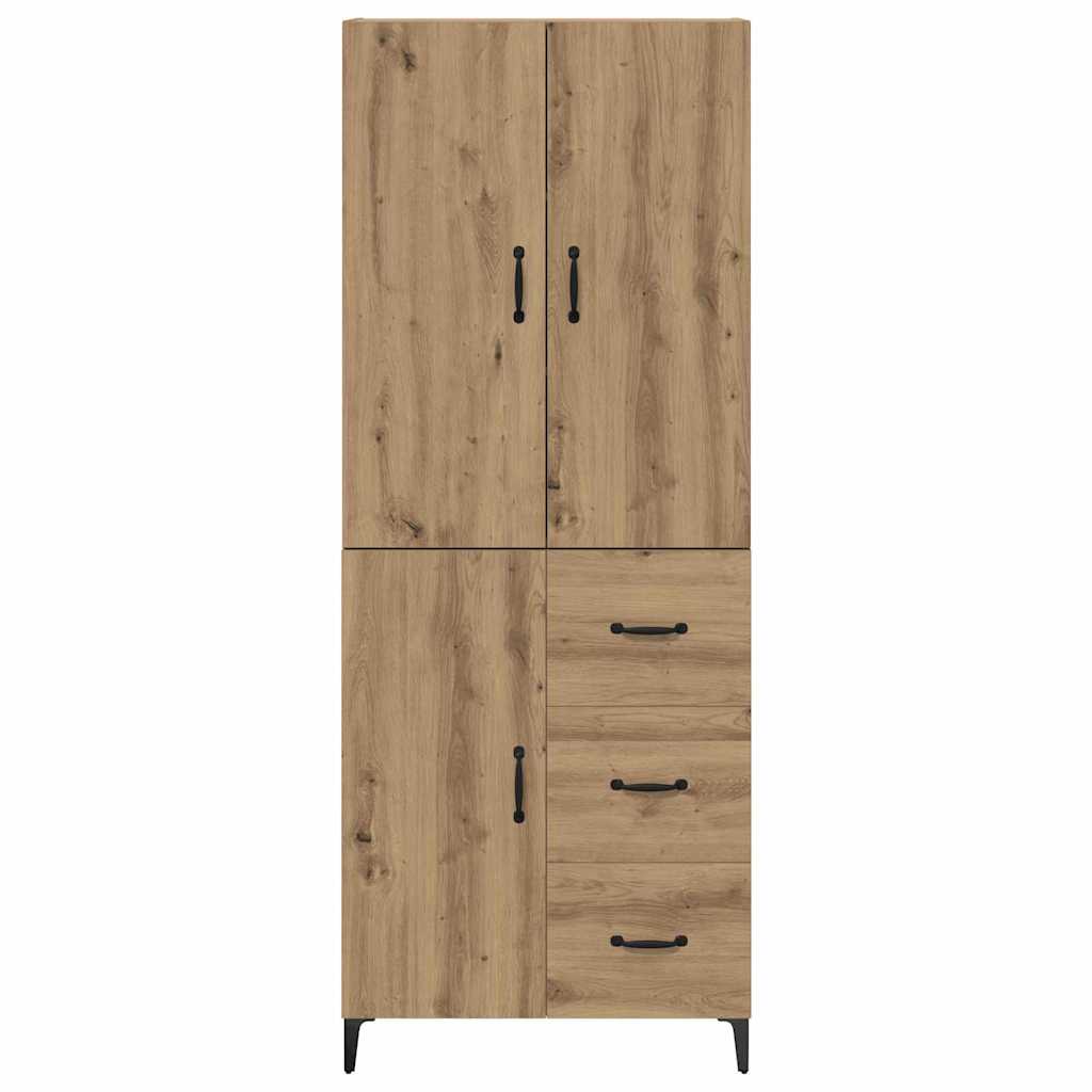 Highboard Artisan Egetræ 69,5 x 34 x 180 cm Konstrueret træ