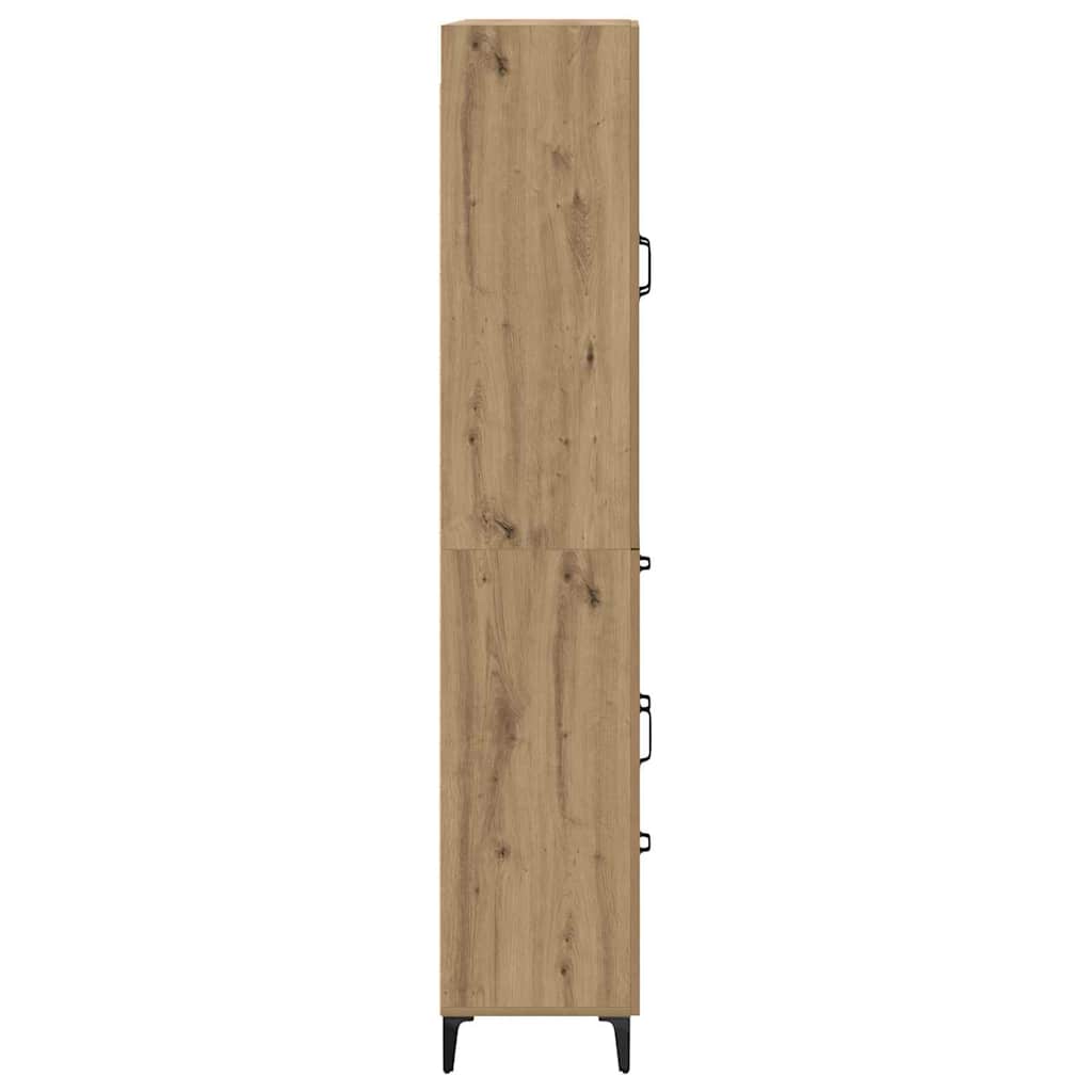 Highboard Artisan Egetræ 69,5 x 34 x 180 cm Konstrueret træ
