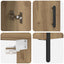 Highboard Artisan Egetræ 69,5 x 32,5 x 180 cm Konstrueret træ