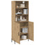 Highboard Artisan Egetræ 69,5 x 32,5 x 180 cm Konstrueret træ